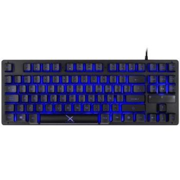 TECLADO XZEAL (XSATGA1B) XST-300, ALAMBRICO, MEMBRANA, 88 TECLAS, 60%, LED MULTICOLOR, USB, NEGRO