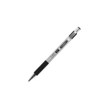 BOLÍGRAFO ZEBRA F-301 RETRÁCTIL METÁLICO PUNTO FINO 0.7MM COLOR NEGRO C12 PZAS