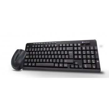 KIT TECLADO Y MOUSE TECHZONE INALÁMBRICO 10M USB 1000 DPI COLOR NEGRO