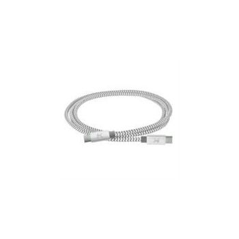 CABLE USB PERFECT CHOICE TIPO C A TIPO C TRENZADO 1M COLOR GRIS