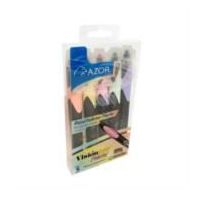 RESALTADOR AZOR VISIÓN JUNIOR PUNTA CINCEL 4MM COLORES PASTEL SURTIDOS C5 PZAS