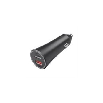 CARGADOR DE COCHE XIAOMI CARGA RÁPIDA 37W DOBLE PUERTO COLOR NEGRO
