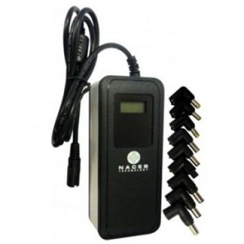 ADAPTADOR NACEB (NA-013) UNIVERSAL PLAPTOP, 9 PUNTAS INTERCAMBIABLES, 90W
