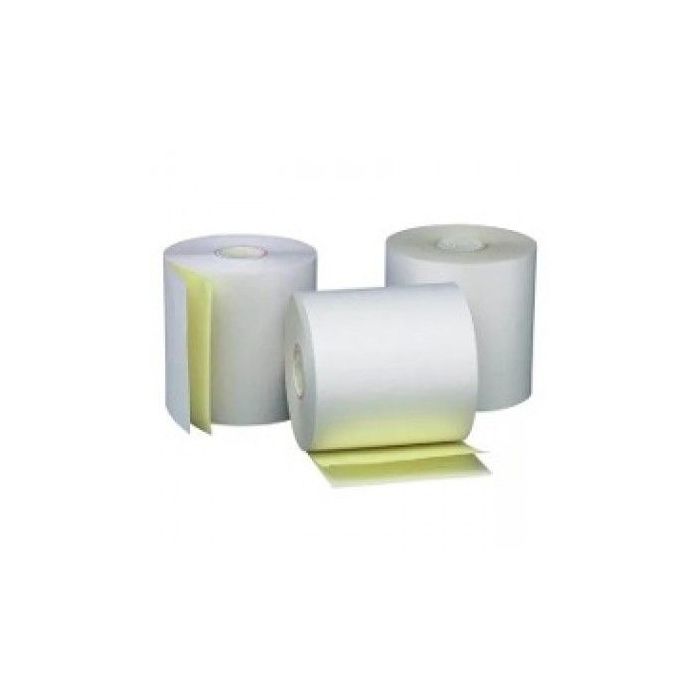 PAPEL PCM AUTOCOPIA EBA7670 ROLLO 76X70 BLANCO-AMARILLO PUNTO VENTA C50