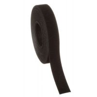 ROLLO DE CINTA DE CONTACTO, DE 15 PIES (4.5M) DE LARGO, 19.1 MM DE ANCHO, COLOR NEGRO