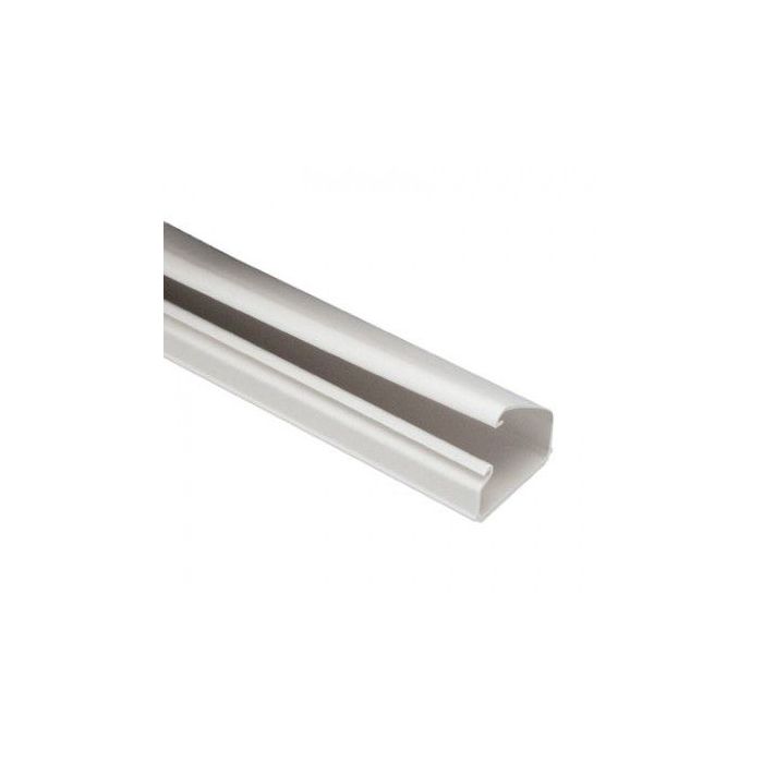 CANALETA LD10 DE PVC RÍGIDO, CON CINTA ADHESIVA PARA INSTALACIÓN SIN HERRAMIENTAS, DE 38.4 X 24 X 1828.8 MM, COLOR BLANC