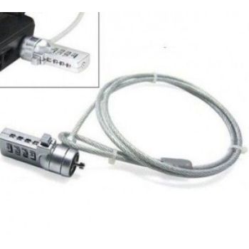 BROBOTIX CANDADO PARA LAPTOP, TIPO K-SLOT , TIPO MICRO SAVER,DE COMBINACIÓN, 1.8 METROS