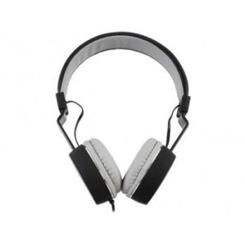 AUDIFONOS NACEB (NA-0310G) ZERO,DIADEMA,ALAMBRICA,MANOS LIBRES,3.5,GRIS