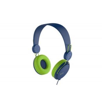 AUDIFONOS NACEB (NA-0313A) AIR,DIADEMA,MICROFONO,3.5,AZUL