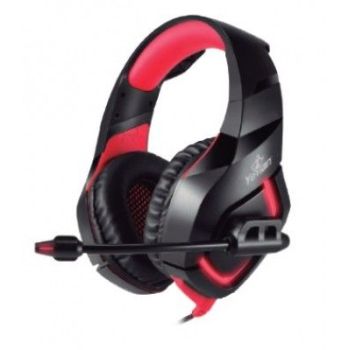 DIADEMA GAMER YEYIAN YDW-33402 WICKED S3000 NEGRO CROJO, USB, CMIC