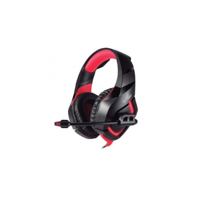 DIADEMA GAMER YEYIAN YDW-33402 WICKED S3000 NEGRO CROJO, USB, CMIC