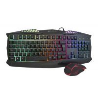 KIT 2 EN 1 NACEB (NA-617) TECLADO,MOUSE,GAMING,MULTIMEDIA,800 DPI,RETROILUMINADO,NEGRO