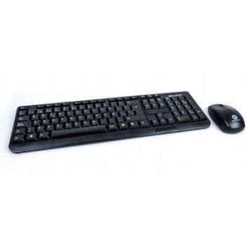 KIT 2 EN 1 NACEB (NA-426) TECLADO Y MOUSE, INALAMBRICOS RF, 1600 DPI, RESISTENTE AL AGUA, NEGRO