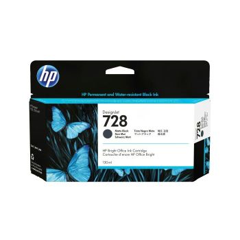 CARTUCHO HP DESIGNJET 728 LF 130ML COLOR NEGRO MATE 