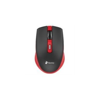 MOUSE NEXTEP INALÁMBRICO RECARGABLE SWITCH ENCENDIDO 1600 DPI COLOR NEGRO-ROJO