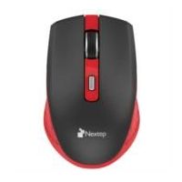 MOUSE NEXTEP INALÁMBRICO RECARGABLE SWITCH ENCENDIDO 1600 DPI COLOR NEGRO-ROJO