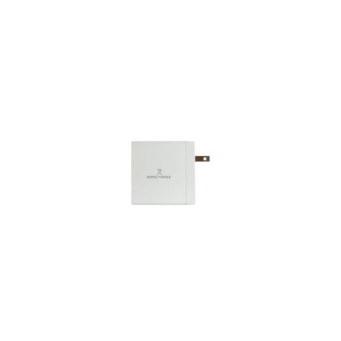 CARGADOR DE PARED PERFECT CHOICE 65W USB-C PARA LAPTOPTABLETSMARTPHONE