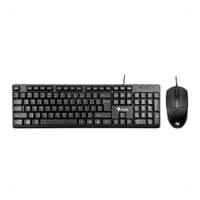 STYLOS TECH - KEYBOARD AND MOUSE SET - WIRED - 105 CAPS USB + 1,000 DPI
