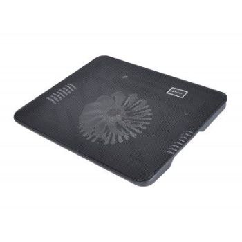 BASE LAPTOP NACEB (NA-0108N) 1 VENTILADOR, LAPTOP HASTA 15', METALICA, 1USB TIPO A, NEGRO