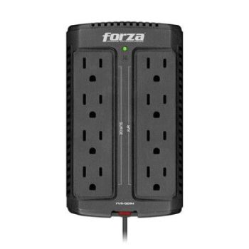 FORZA FVR SERIES FVR-901M - REGULADOR AUTOMÁTICO DE VOLTAJE - CA 120 V - 450 VATIOS - 900 VA - CONECTORES DE SALIDA: 8 -
