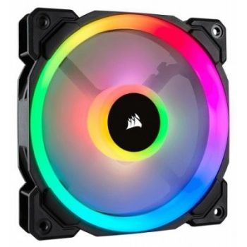 VENTILADOR GABINETE CORSAIR (CO-9050071-WW) LL120 RGB LUZ DUAL, 120MM, NEGRO
