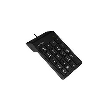 TECLADO NUMÉRICO ACTECK INSPIRE TN220 ALÁMBRICO DELGADO Y COMPACTO USB COLOR NEGRO