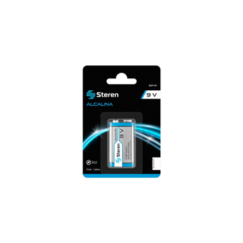 PILAS STEREN ALCALINA CUADRADA 9V 1 PZA