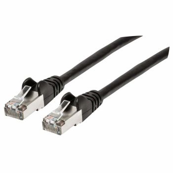 CABLE DE RED PATCH CAT6A RJ45 0.90M SFTP BLINDADO NEGRO 