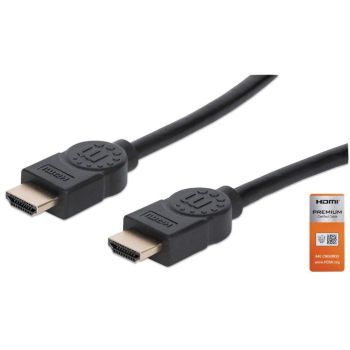 MANHATTAN CABLE HDMI DE ALTA VELOCIDAD CON CANAL ETHERNET, VERSIÓN PREMIUM