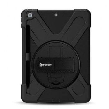 BROBOTIX FUNDA PROTECTOR DE USO RUDO, CON CORREA Y GIRO 360º PARA IPAD 10.2, 8VA Y 9NA GENERACIÓN, 10.2¨, ESPACIO PARA P