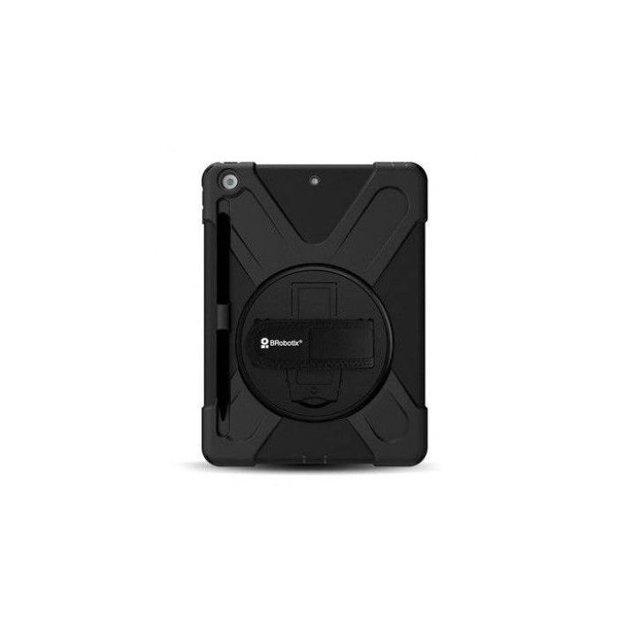 BROBOTIX FUNDA PROTECTOR DE USO RUDO, CON CORREA Y GIRO 360º PARA IPAD 10.2, 8VA Y 9NA GENERACIÓN, 10.2¨, ESPACIO PARA P