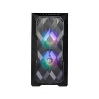 GABINETE GAMER COOLER MASTER MASTERBOX TD300 MESH MINI TORRE ITX MATX 2XFAN ARGB CRISTAL TEMPLADO NEGRO