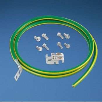 KIT DE JUMPER PARA CONEXIÓN DE GABINETE O RACK DE TELECOMUNICACIONES A BARRA DE TIERRA FÍSICA, 6 AWG, 1.52 M DE LARGO