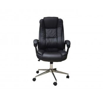 SILLA EJECUTIVA NACEB TECHNOLOGY NEGRO NA-0930N, EJECUTIVA, ASIENTO ACOLCHADO, NEGRO, VINIPIEL