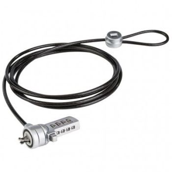 AC-10046 CANDADO DE COMBINACIÓN 3 EN 1 DE 1.8MTS, ACERO INOXIDABLE