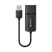 ADAPTADOR STEREN USB A FAST ETHERNET RJ45 COLOR NEGRO