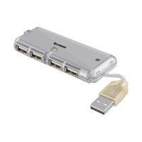 MINI HUB STEREN PORTÁTIL USB 2.0 ULTRA DELGADO 4 PUERTOS