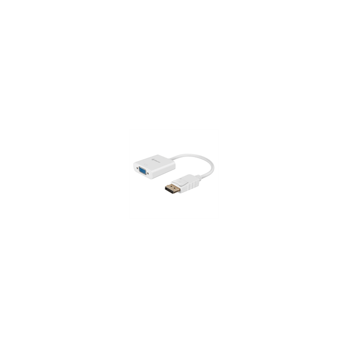 ADAPTADOR STEREN DISPLAYPORT A VGA COLOR BLANCO
