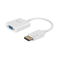 ADAPTADOR STEREN DISPLAYPORT A VGA COLOR BLANCO