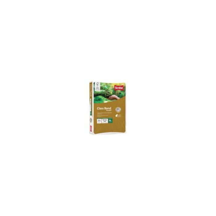 PAPEL CORTADO SCRIBE CLASS BOND DORADO OFICIO 93% DE BLANCURA 75GR CAJA C5000 HOJAS