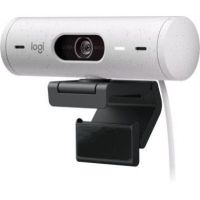 CÁMARA WEB LOGITECH BRIO 500 FHD RESOLUCIÓN 1080P CORRECCIÓN ILUMINACIÓN ENCUADRE AUTOMÁTICO COLOR BLANCO CRUDO