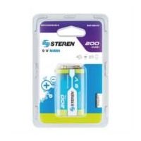 PILA STEREN RECARGABLE NIMH 9V CUADRADA 200MAH