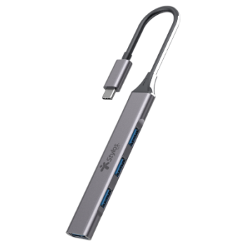 HUB STYLOS HB002 4 EN 1 MULTIPUERTO USB