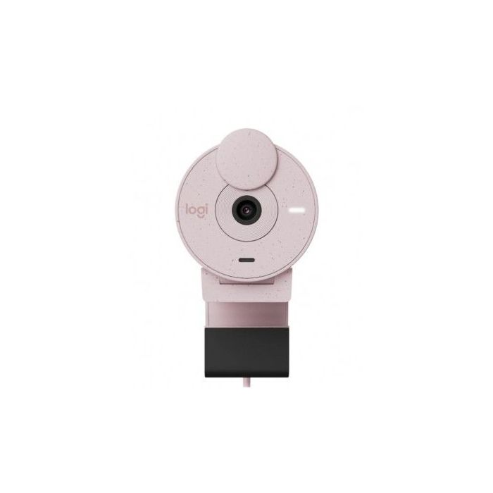 CÁMARA WEB LOGITECH BRIO 300 1080P USB-C CON CORRECCIÓN ILUMINACIÓN AUTOMÁTICA MICRÓFONO COLOR ROSA