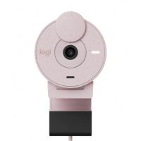 CÁMARA WEB LOGITECH BRIO 300 1080P USB-C CON CORRECCIÓN ILUMINACIÓN AUTOMÁTICA MICRÓFONO COLOR ROSA
