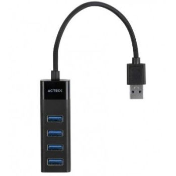 HUB USB ACTECK (AC-934664) PORT X 3 DH425, USB-A 3.0, 30 CM ,4USB-A 3.0,NEGRO