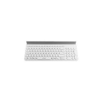 TECLADO INALAMBRICO ACTECK (AC-934190) UNY COMP TI685,RF USB,BT,BASE PDISPOSITIVO,BLANCO