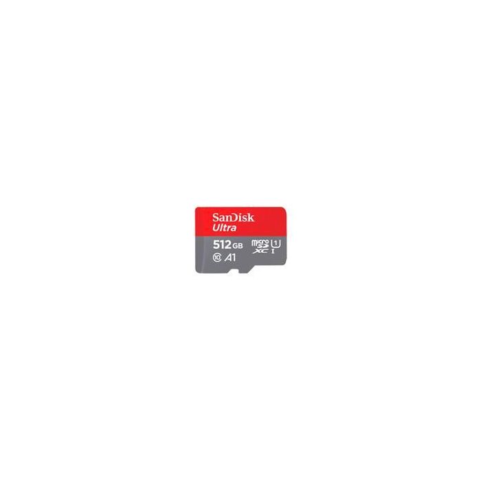 MEMORIA SANDISK MICRO SDXC 512GB ULTRA 150MBS CLASE 10 CADAPTADOR SDSQUAC-512G-GN6MA