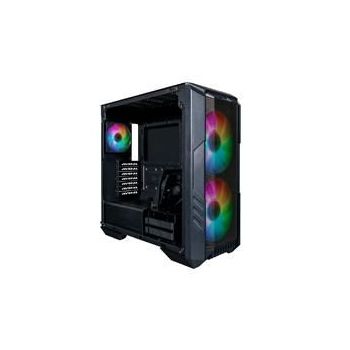 GABINETE COOLER MASTER (H500-KGNN-S00)MASTERBOX H500,MALLA,VIDRIO TEMP,USBC,ARGB,ATX,NEGRO,SFUENTE