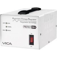 REGULADOR VICA 3KVA1800W 4 TOMAS PLINEABLANCA, LEDS (PROTECT 3K)